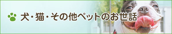 犬・猫・その他ペットのお世話